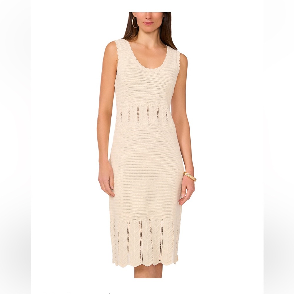 Vince Camuto Pointelle Tank Dress NWT